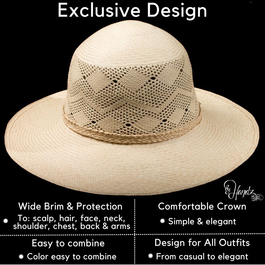 ab1. Design Wide Brim Hat - Women